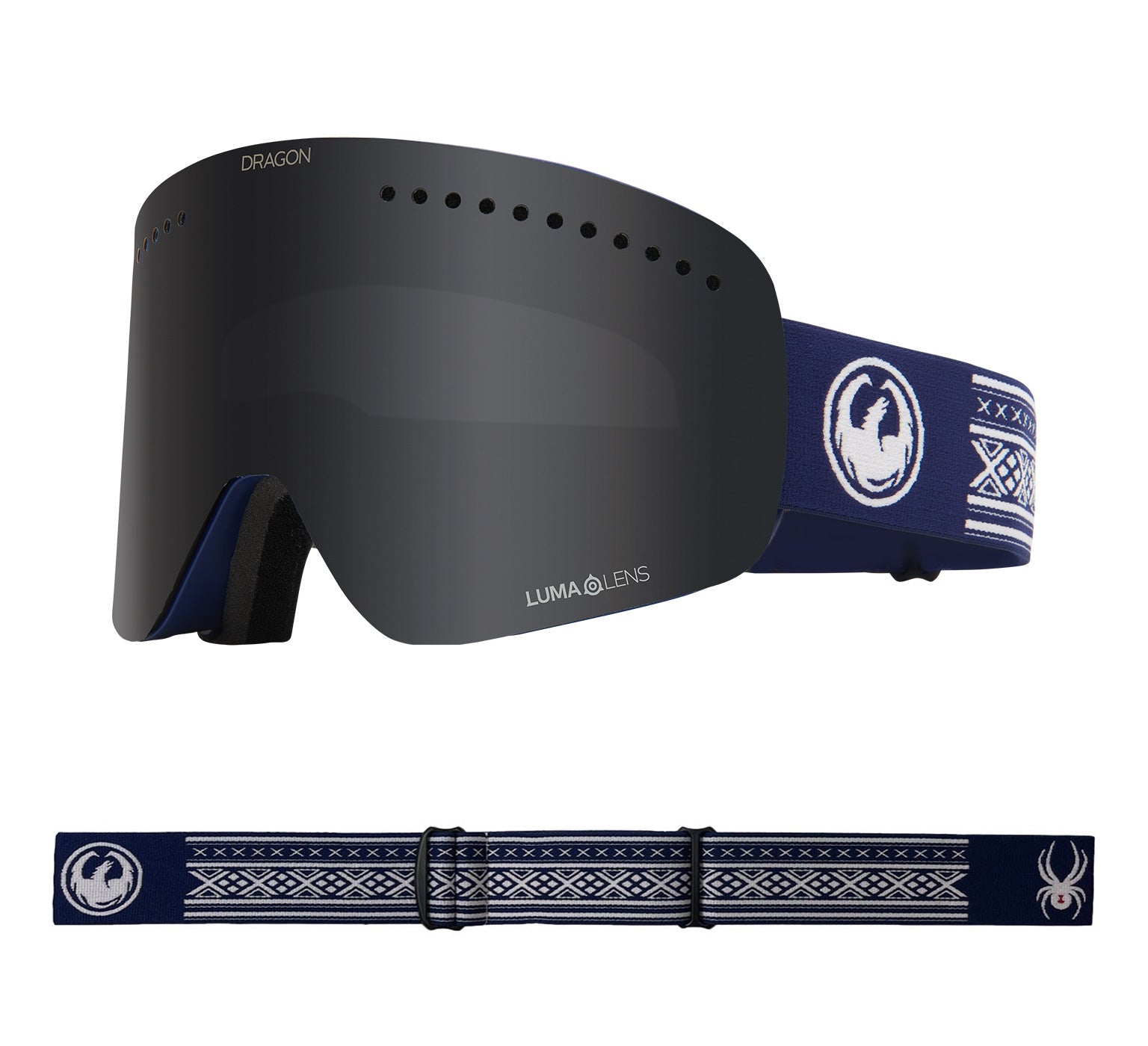NFX - Alex Hall Spyder Collab with Lumalens Dark Smoke & Lumalens Light Rose Lens