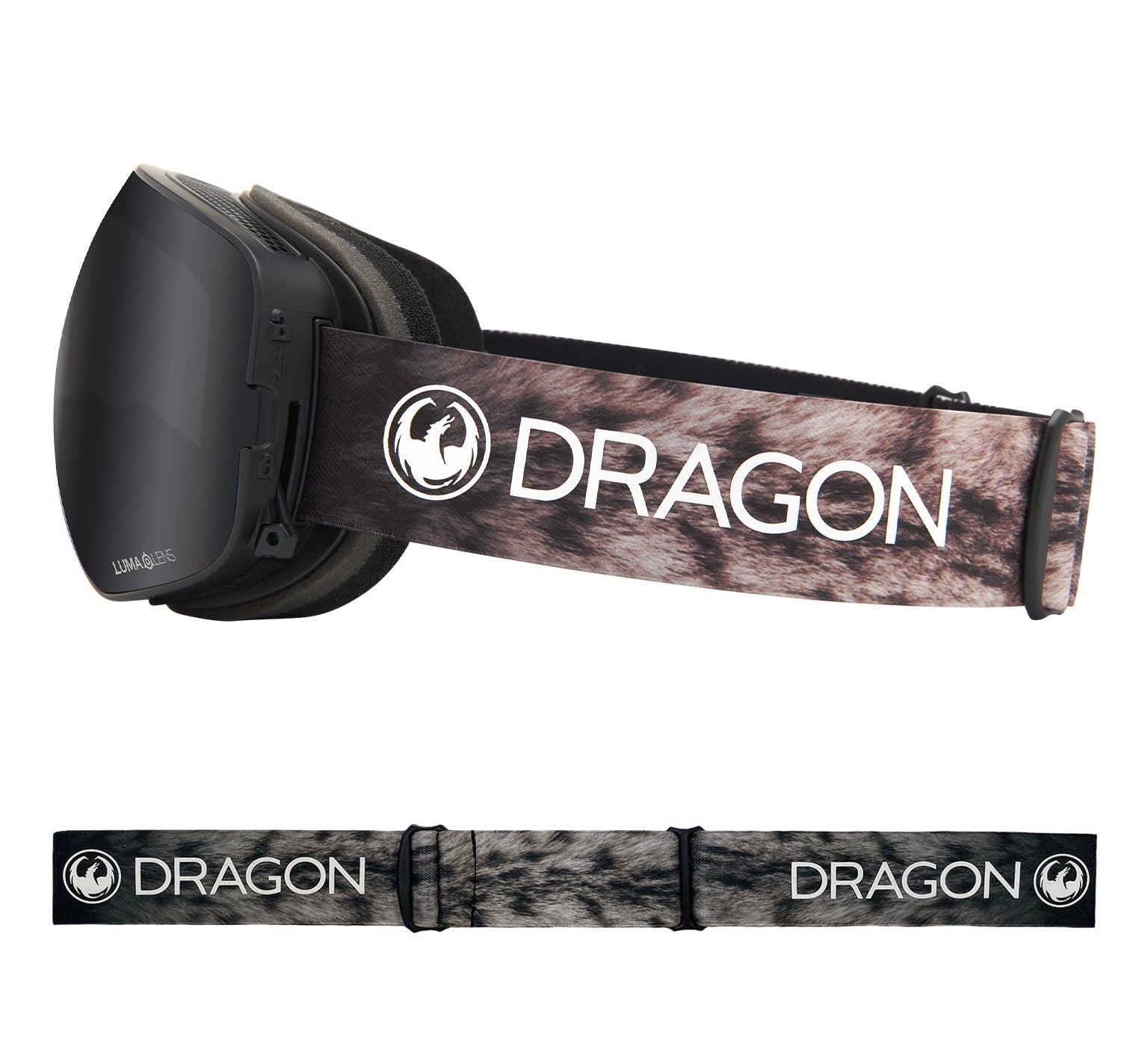 X2s - Snow Leopard with Lumalens Dark Smoke & Lumalens Light Rose Lens