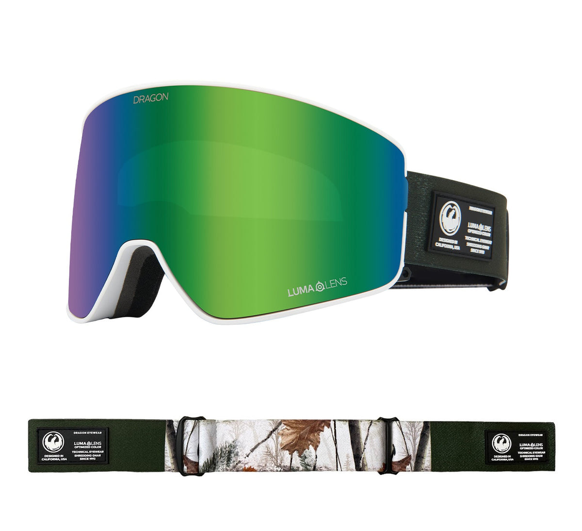 PXV2 - Alpine Camo with Lumalens Green Ionized &amp; Lumalens Amber Lens