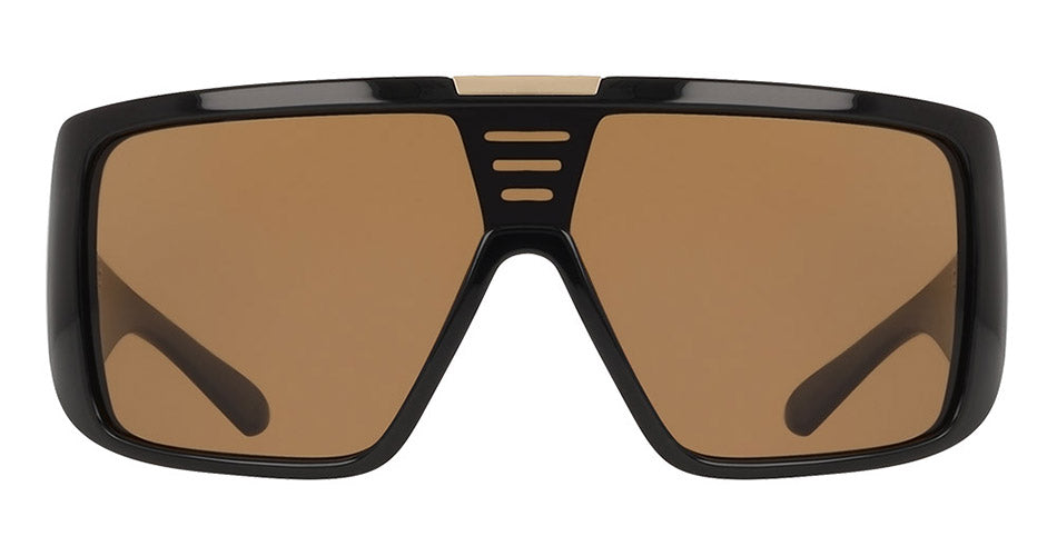 DOMO - Shiny Black with Lumalens Brown Lens