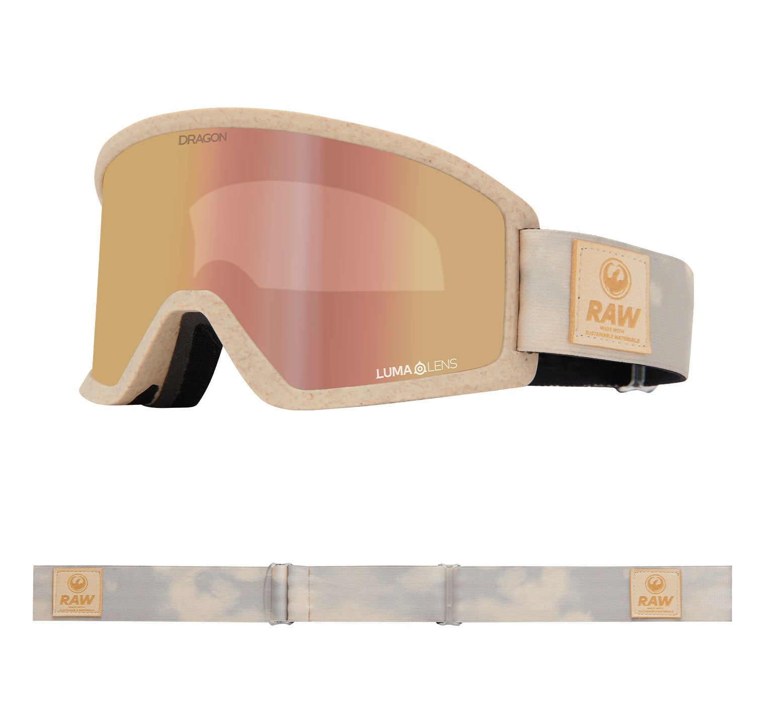 DX3 PLUS OTG - Raw with Lumalens Rose Gold Ionized & Lumalens Light Rose Lens