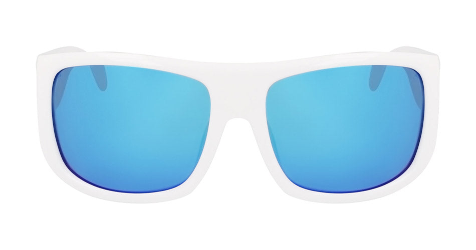 CALYPSO - Shiny White with Polarized Lumalens Blue Ionized Lens