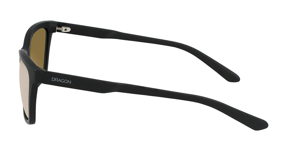 BAYOU - Matte Black with Lumalens Rose Gold Ionized Lens