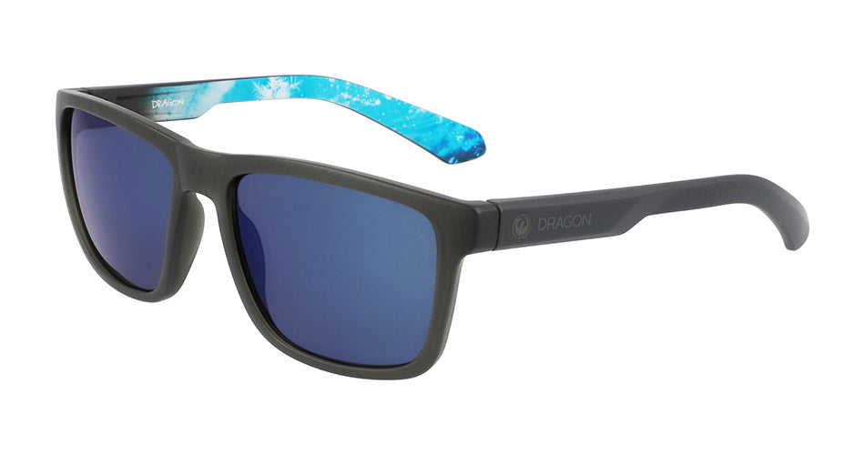 REED - Matte Grey/Permafrost with Lumalens Gun Blue Ionized Lens