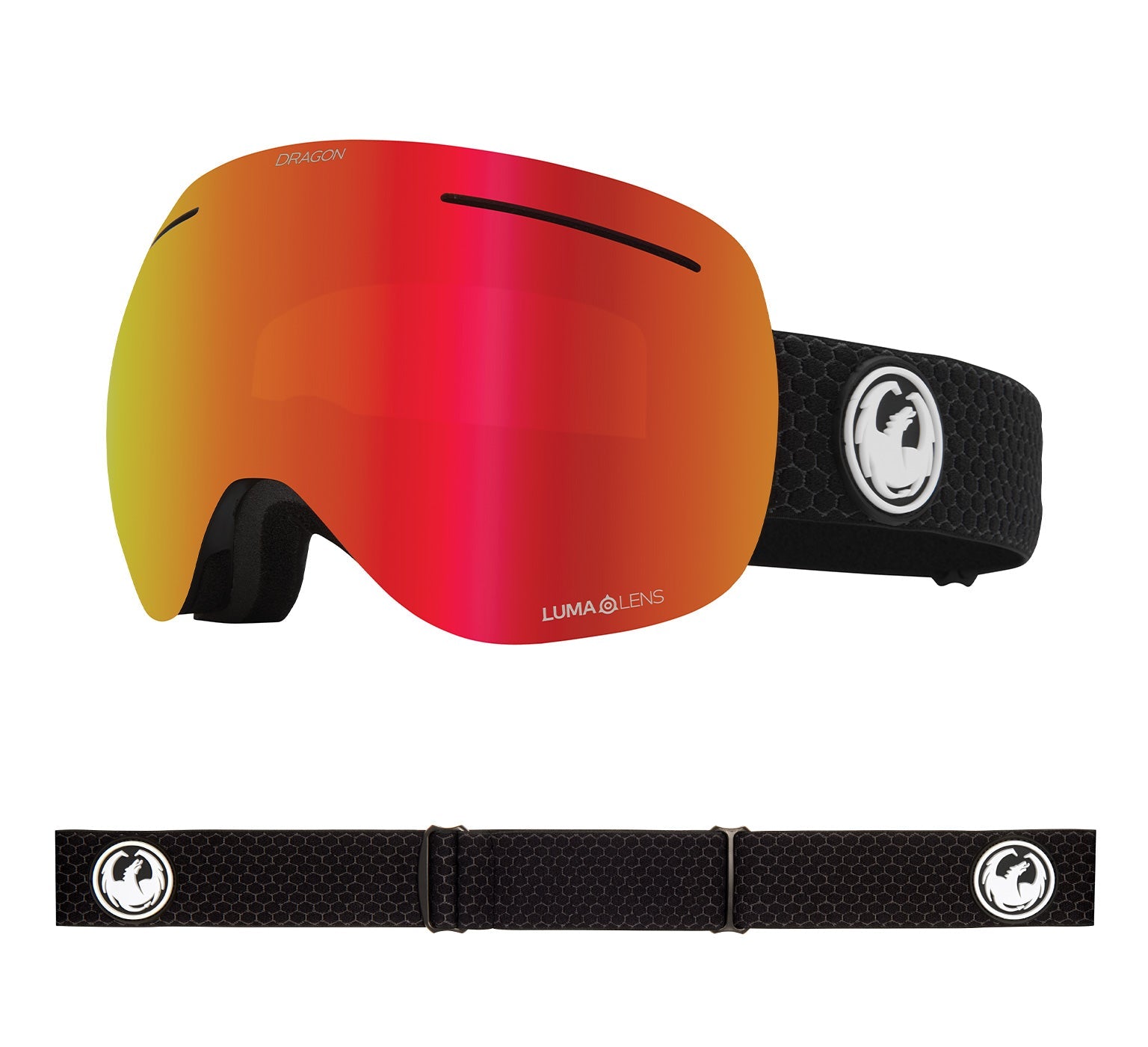 X1 - Split with Lumalens Red Ionized & Lumalens Light Rose Lens